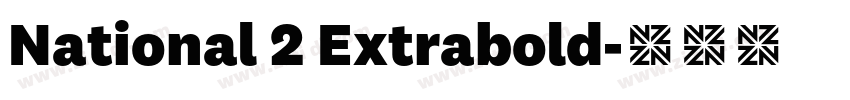 National 2 Extrabold字体转换